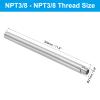 PATIKIL 1-Piece 304 Stainless Steel Straight Connector, G3/8" Male to G3/8" Female, 300 x 21 mm view 2