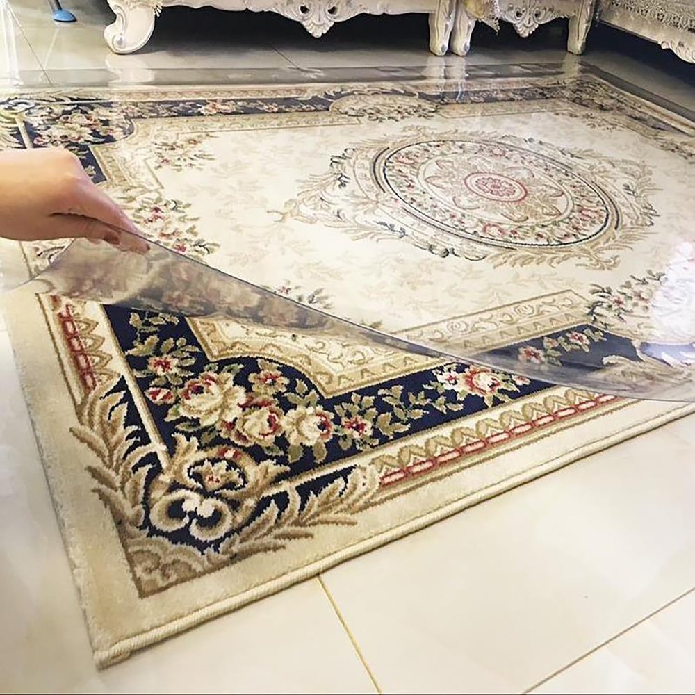 Transparent PVC Table Protector, 2 mm, 65 x 130 cm