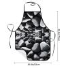 KDUBNJDS “Merry Christmas” Apron for Women, Waterproof Polyester Bib Apron, Many Black Pebbles view 2