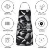 KDUBNJDS “Merry Christmas” Apron for Women, Waterproof Polyester Bib Apron, Many Black Pebbles view 4