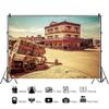 SDOTPMT 7.2 x 4.9 ft Old Western Cowboy Town Photography Backdrop view 2