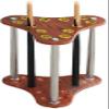 Freestanding White Wooden Pool Cue Rack for 12 Cues view 1