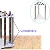 Freestanding White Wooden Pool Cue Rack for 12 Cues view 2