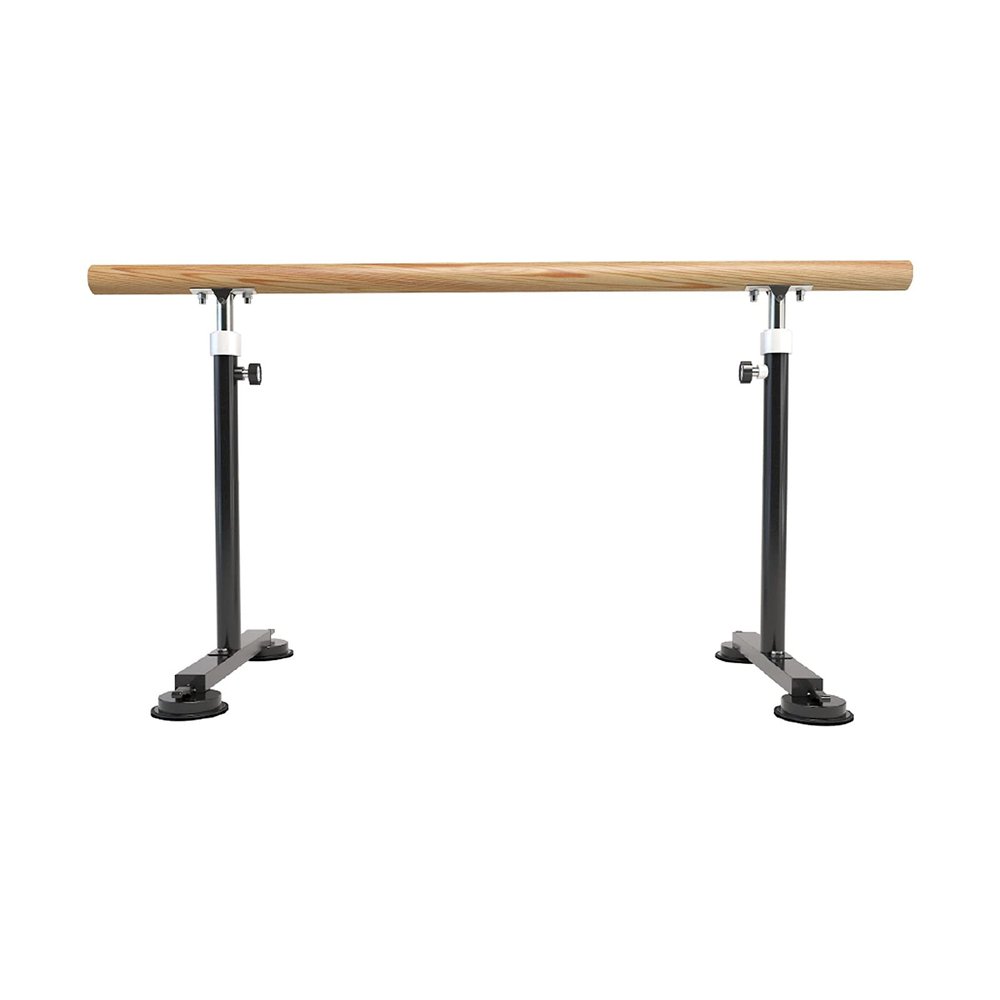 XAoSCd Outdoor Ballet Barre for Adults, Freestanding, Adjustable, Portable, 1.5 m, Black