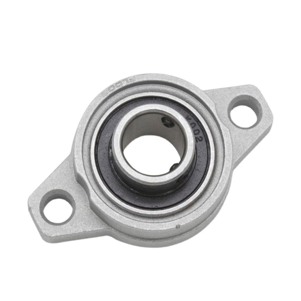 Bimetal-Sealed Shielded Miniature Deep-Groove Ball Bearing, 1 pc, 8/10/12/15/17 mm Bore, Zinc Alloy Pillow Block Flange Bearing (KFL000-10 mm)