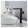 FBPQRCONS Antique Brass Waterfall Bathroom Sink Faucet, Gold and Black view 4