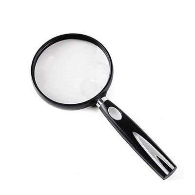 Handheld Magnifying Glass, 6x Magnification, for Reading, Coins and Stamps