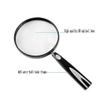 Handheld Magnifying Glass, 6x Magnification, for Reading, Coins and Stamps view 3