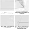 Creative Tray for Cosmetic Photography, Acrylic Display Case, Photo Props, Transparent Flat Water Tank, Clear, 80 x 80 x 6 cm view 3