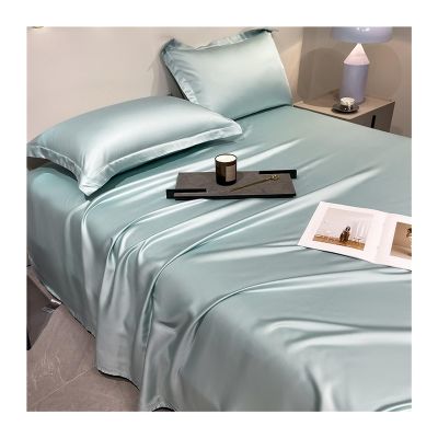 RUZGAR Tencel Flat Bedsheet, 100% Eucalyptus Lyocell, No Elastic, Cooling, Blue B, 180 x 230 cm