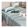 RUZGAR Tencel Flat Bedsheet, 100% Eucalyptus Lyocell, No Elastic, Cooling, Blue B, 180 x 230 cm view 1