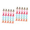 NUOBESTY 80-Piece Set of Colorful Metal Clips with Rounded Tips view 1