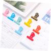 NUOBESTY 80-Piece Set of Colorful Metal Clips with Rounded Tips view 2