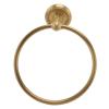 RXMORI Round Towel Ring, Wall-Mounted, Antique-Style Brass and Stainless Steel view 3