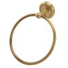RXMORI Round Towel Ring, Wall-Mounted, Antique-Style Brass and Stainless Steel view 4