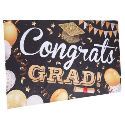 Ciieeo 2-Piece Graduation Banner Set