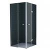 Premium Frameless Folding Glass Shower, Clear Glass, 100 x 100 x 200 cm view 1