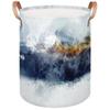 Modern Mountain Art Folding Laundry Basket, 21.8 L view 1