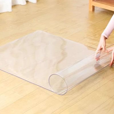Transparent PVC Chair Mat for Hard Floors, 2 mm Thick, 50 x 50 cm