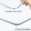 Transparent PVC Chair Mat for Hard Floors, 2 mm Thick, 50 x 50 cm view 4