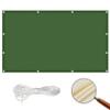 Waterproof Sun Shade Sail 5 x 6 m, PU-Coated PES Polyester, UV Protection, Dark Green view 1