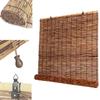 CJBWJM Bamboo Roller Blind for Windows and Doors, 110 x 155 cm view 1