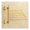 Wall-Mounted Brass Bathroom Towel Rack, Foldable Swivel, 3–5 Bars, Gold, Style 5/a view 2