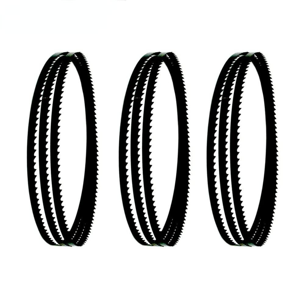 PNAJFUEL Bandsaw Blades, 3 Pieces, 5 × 0.5 mm, 10 TPI, Wood Cutting