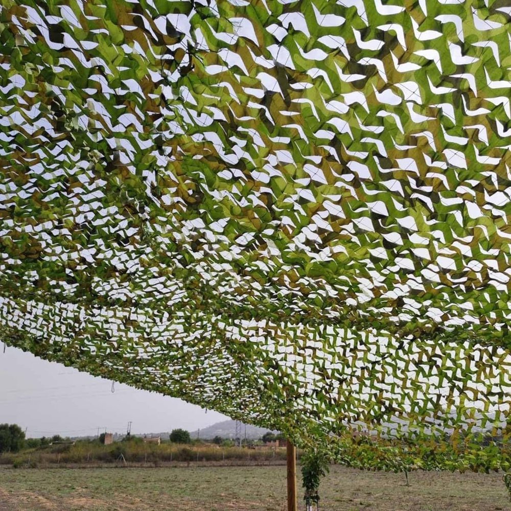 Becool Fish 1.5 x 10 m Army Camouflage Net, 15 x 20 m Jungle Camouflage Net, Shades, Ideal for Sun Protection, Camping, Shooting and Hunting (Color: Jungle, Size: 7 x 9 m)