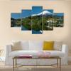 XBAKING 5-Piece Fuji Mountain Lake Canvas Wall Art, Unframed view 1