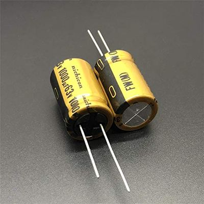 5-Pack 63V 1000µF FW Series 16 × 25 mm Hi-Fi Audio Capacitors