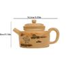 Kung Fu Teapot, Handmade Purple Clay, Hand-Painted Ceramic view 2