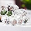 UYCUODLUY Amethyst Crystal Grape Figurine Paperweight, Transparent view 1