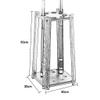 Wooden Pool Cue Stand, Freestanding Rack with 8 Holes view 2