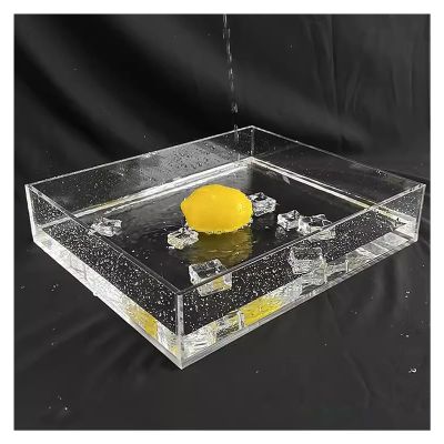 3 mm Thick Clear Flat Water Tank Photo Prop Display Tray