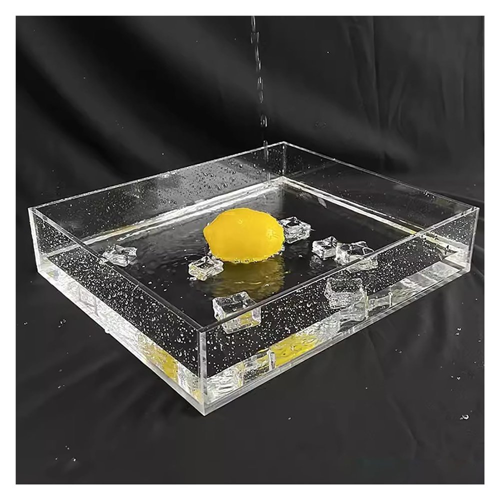 3 mm Thick Clear Flat Water Tank Photo Prop Display Tray