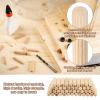 PATIKIL 120-Piece 6 x 25 mm Fluted Wood Dowel Set view 3