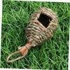 Sosoport Hanging Bird Nest House, Natural Woven Grass, Lightweight and Durable, with Different Entrance Hole Sizes view 4