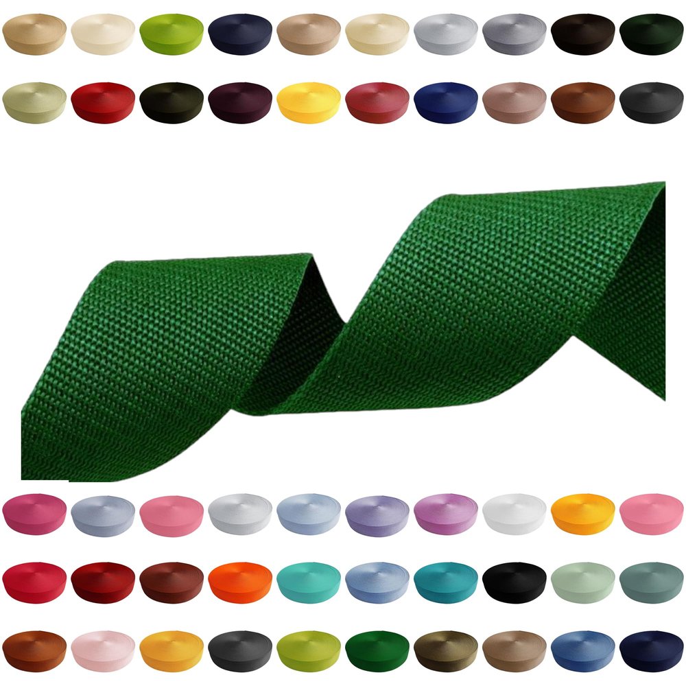 Polypropylene Webbing 40 mm x 2 m, Green