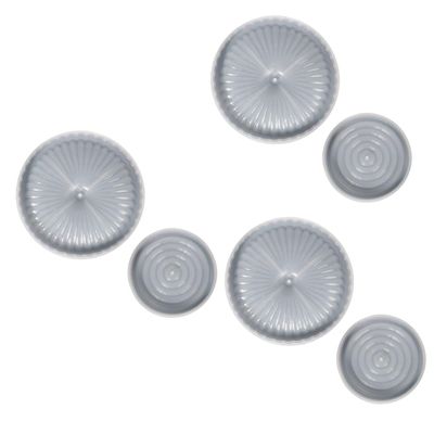 Lurrose 6-Piece Silicone Molds for Incense Holders and Epoxy Resin Crafts