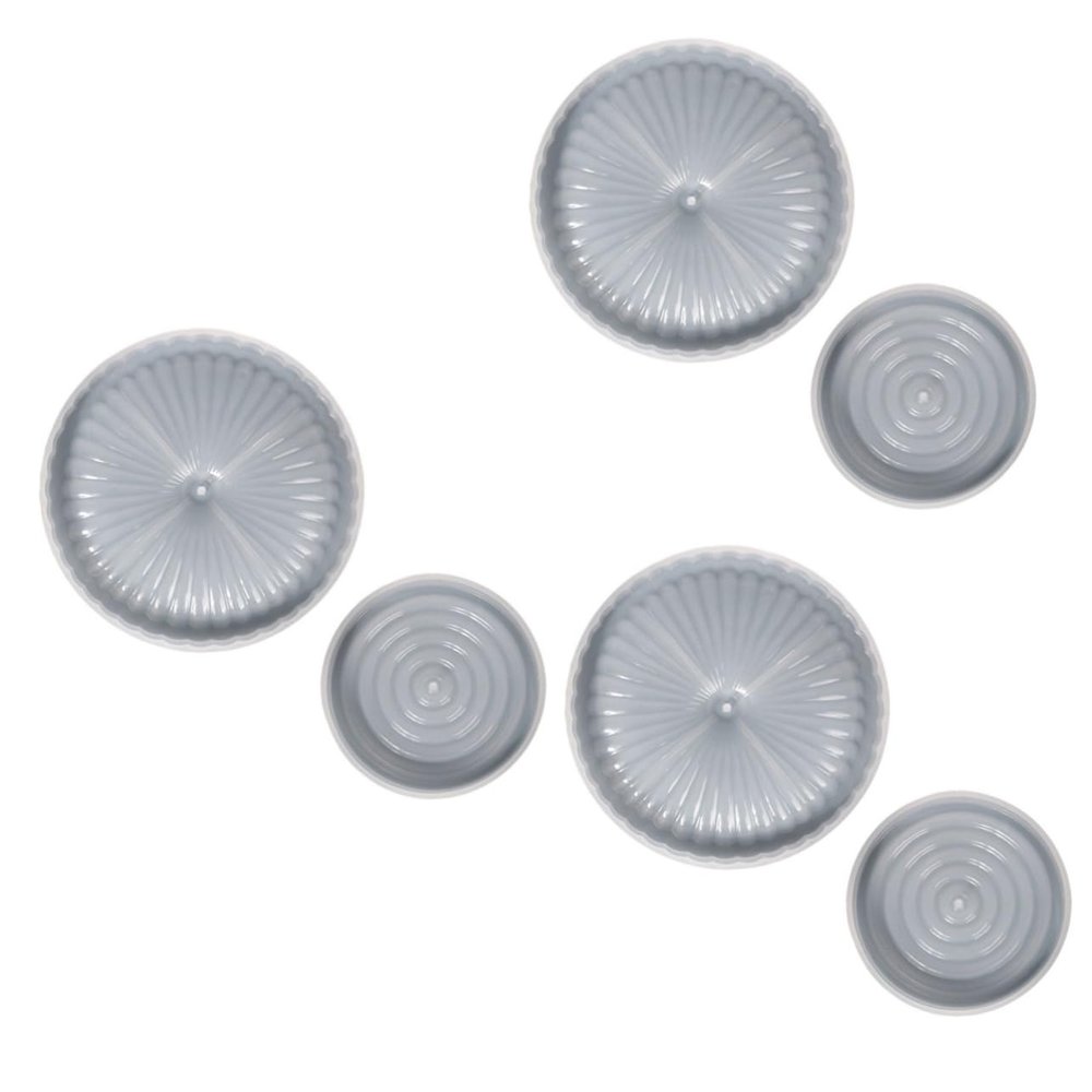 Lurrose 6-Piece Silicone Molds for Incense Holders and Epoxy Resin Crafts