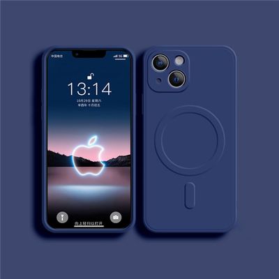 NOBAA Luxury Magnetic Square Liquid Silicone Case for iPhone 15 Pro Max, 11, 12, 13, 14 Plus, X, XR, XS Max, C2