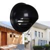 Black Round Stainless Steel Wall Vent Cover view 1