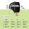 Black Round Stainless Steel Wall Vent Cover view 2