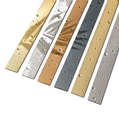 Gold Mirror-Like Metallized Trim, Peel-and-Stick, 6.6 ft x 1.97 in