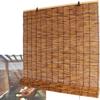 CJBWJM Bamboo Roller Blind, Side-Pull, 60 × 120 cm view 1