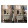 LiChA Set of 2 European Solid Wood Bedside Tables with 2 Drawers, 50 × 40 × 54 cm view 2