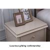 LiChA Set of 2 European Solid Wood Bedside Tables with 2 Drawers, 50 × 40 × 54 cm view 4