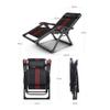 Reclining Folding Sun Lounger with Armrests and Headrest view 2