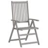 Adjustable Garden Chairs with Cushions, 2-Piece Set, Solid Acacia Wood view 3